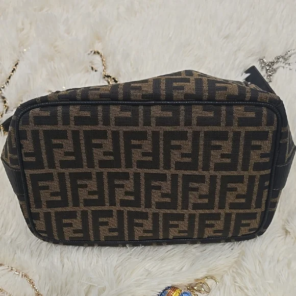 Fendi Vintage Vanity Zucca Print  Monogram Bag - Picture 6 of 12